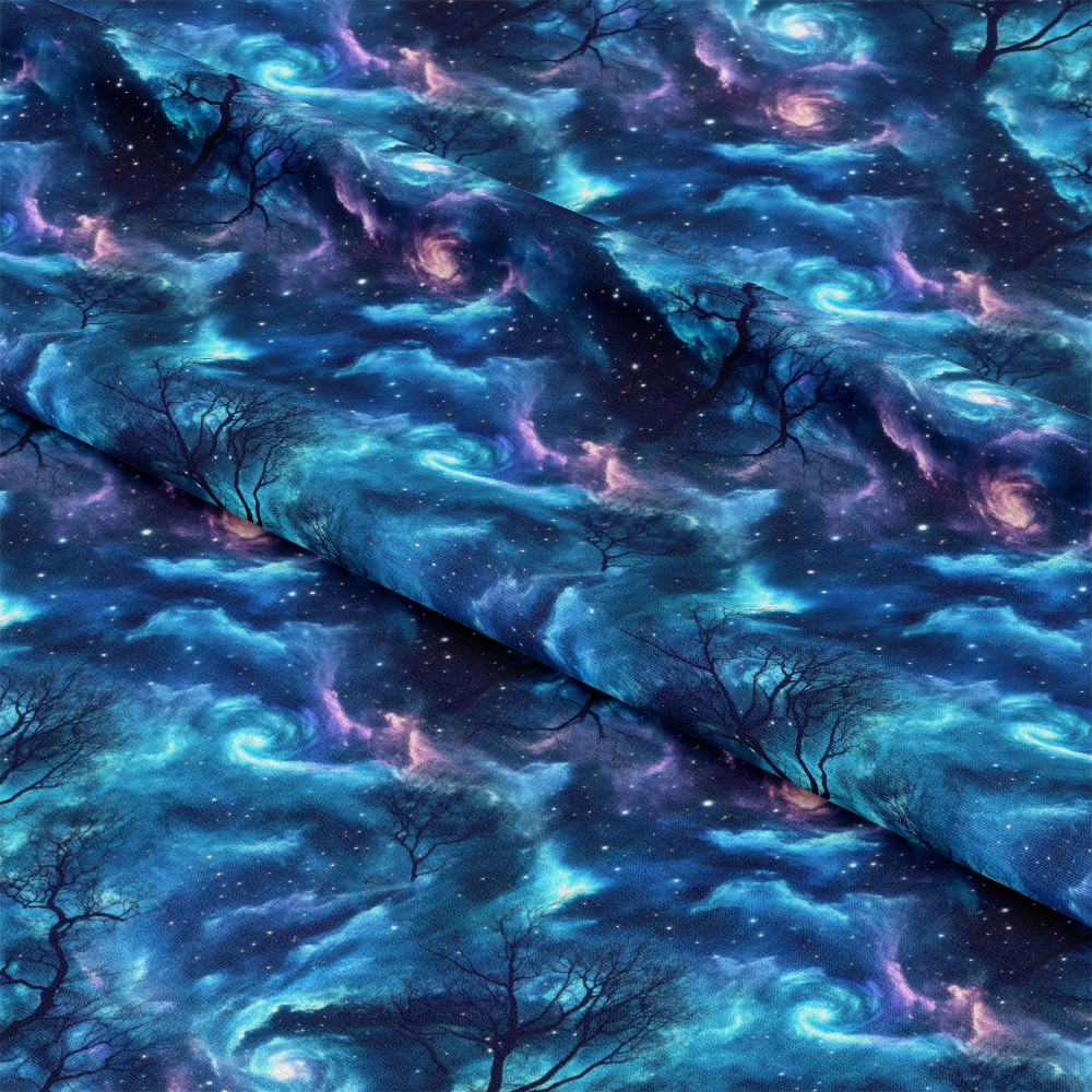 Aurora Starry Night Sky Pattern 14 Quilting Cotton Fabric