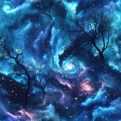 Nebula Horizon Pattern 14 Minky Fabric