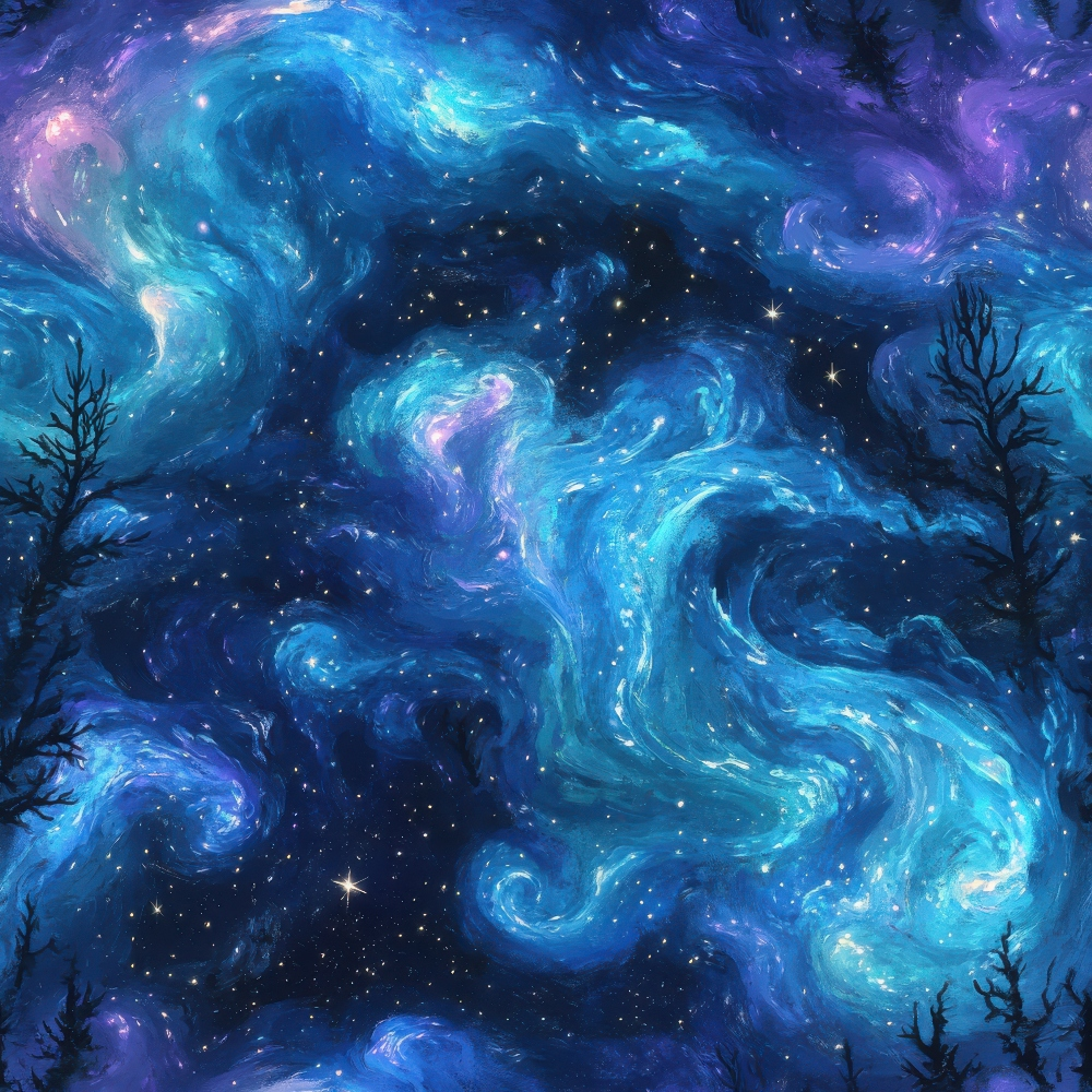 Nebula Horizon Pattern 15 Minky Fabric