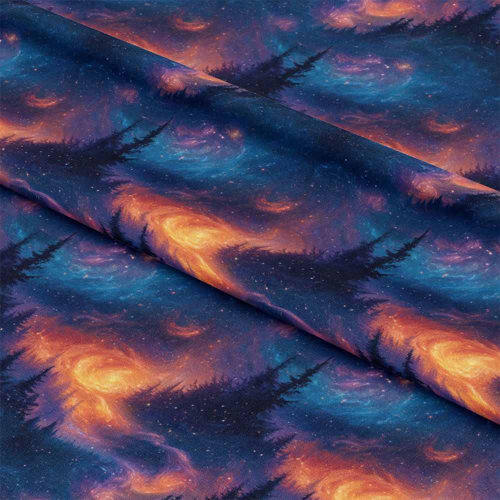 Aurora Starry Night Sky Pattern 18 Quilting Cotton Fabric