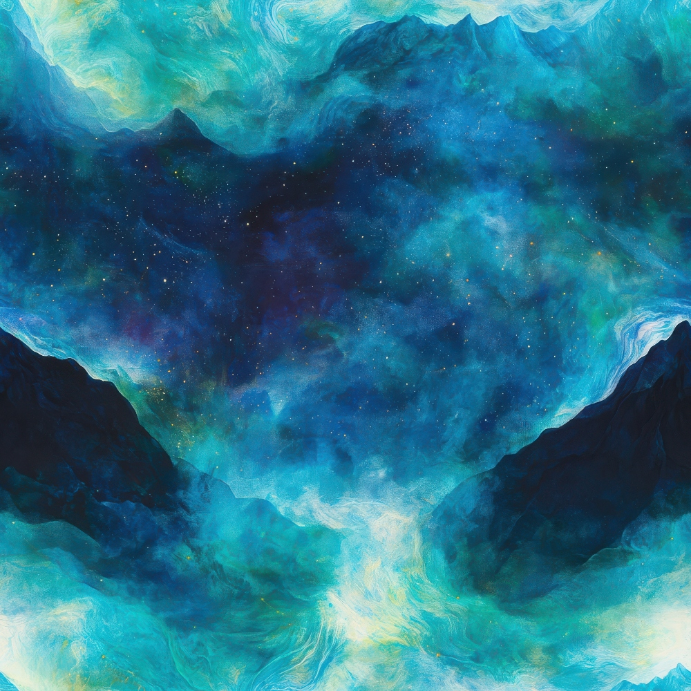 Nebula Horizon Pattern 19 Minky Fabric