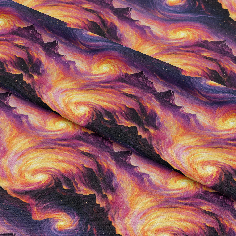 Aurora Starry Night Sky Pattern 22 Quilting Cotton Fabric