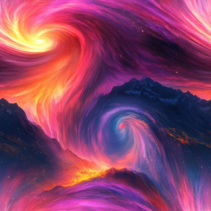 Nebula Horizon Pattern 23 Minky Fabric