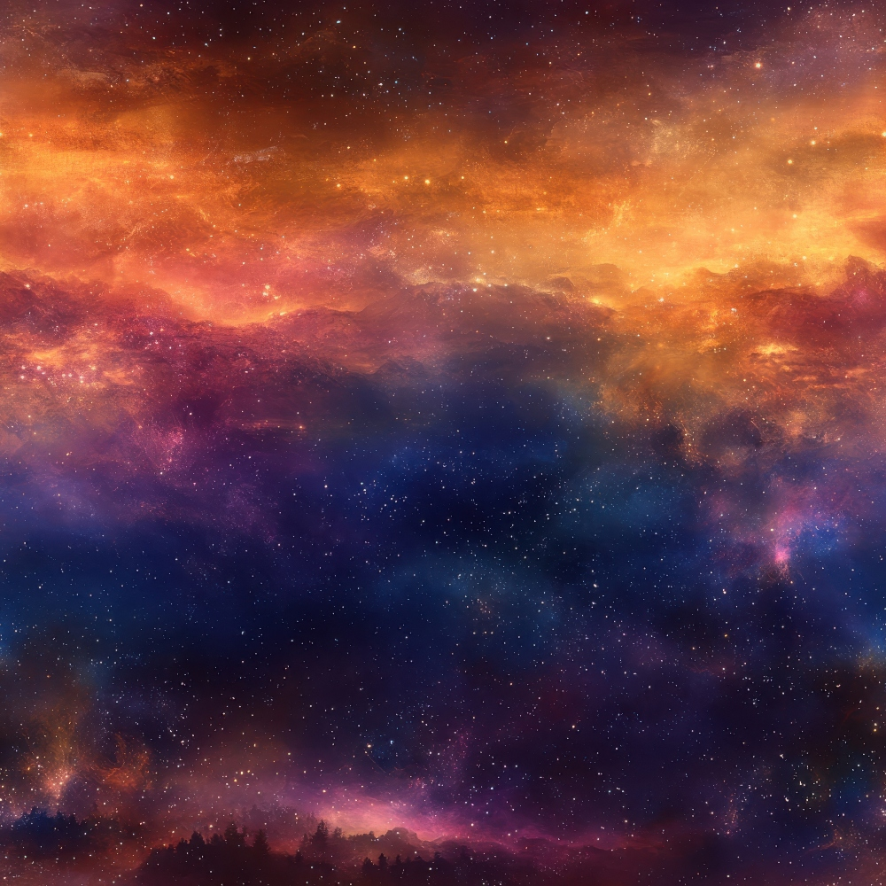 Nebula Horizon Pattern 24 Minky Fabric