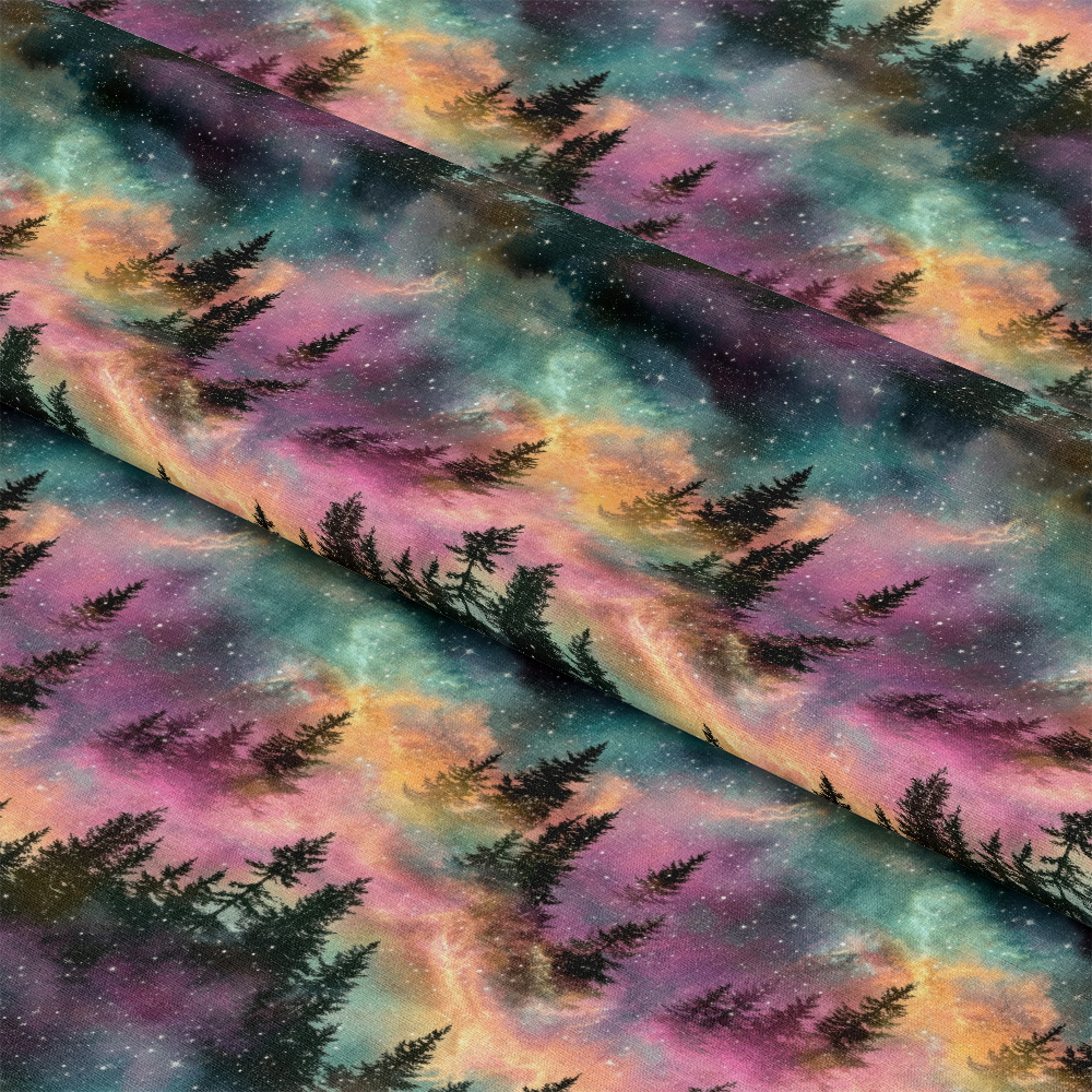 Aurora Starry Night Sky Pattern 26 Quilting Cotton Fabric