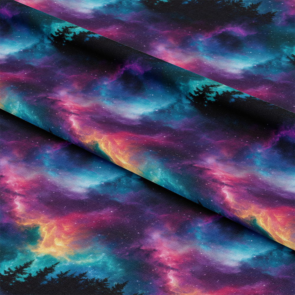 Aurora Starry Night Sky Pattern 27 Quilting Cotton Fabric