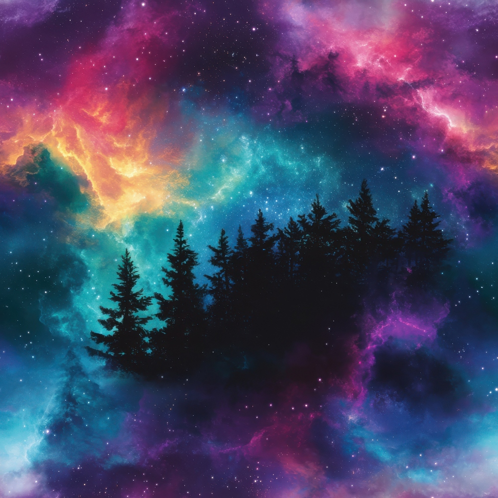 Nebula Horizon Pattern 27 Minky Fabric