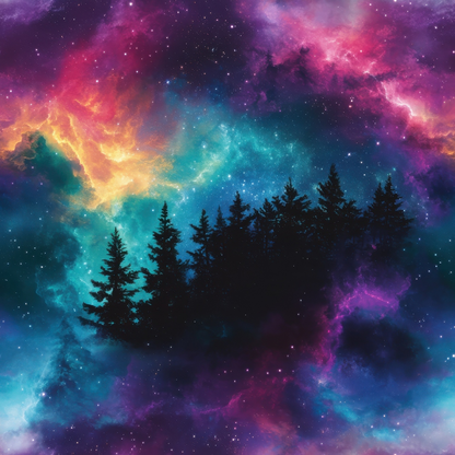 Nebula Horizon Pattern 27 Minky Fabric
