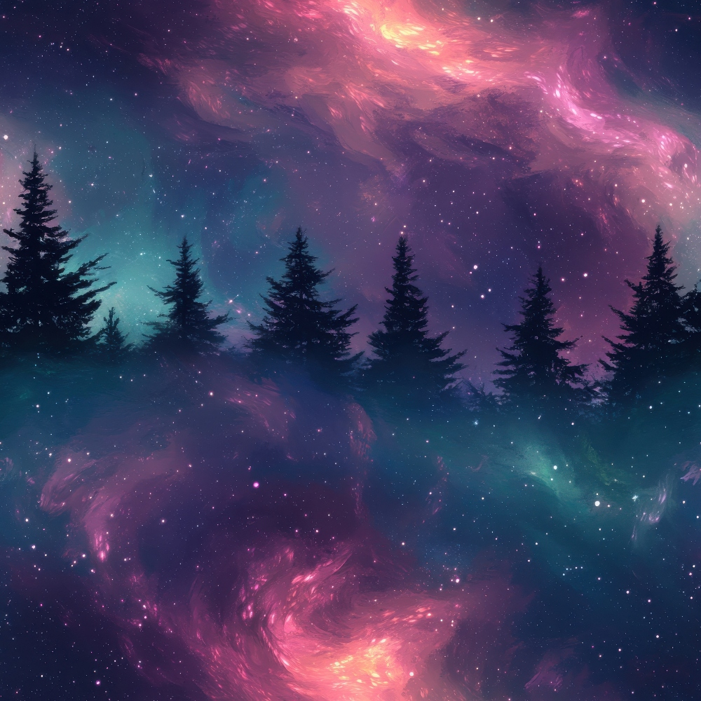 Nebula Horizon Pattern 28 Minky Fabric