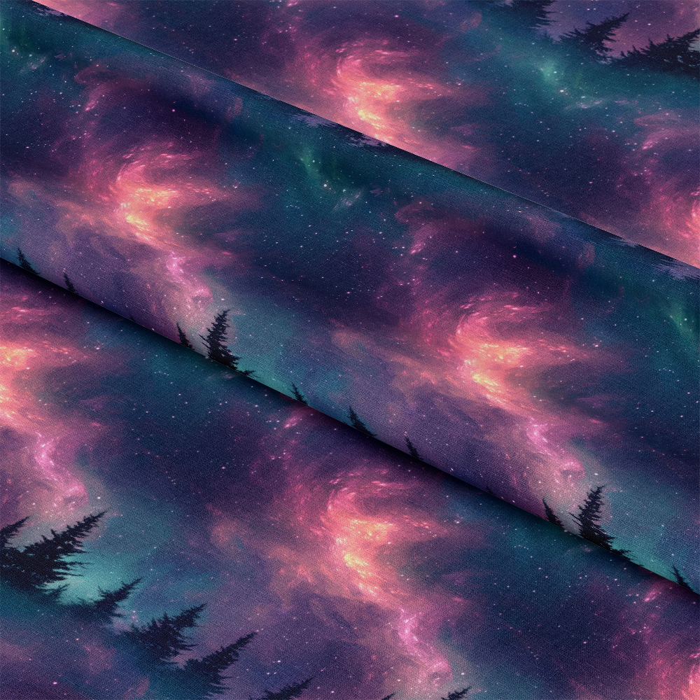 Aurora Starry Night Sky Pattern 28 Quilting Cotton Fabric