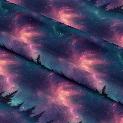 Aurora Starry Night Sky Pattern 28 Quilting Cotton Fabric