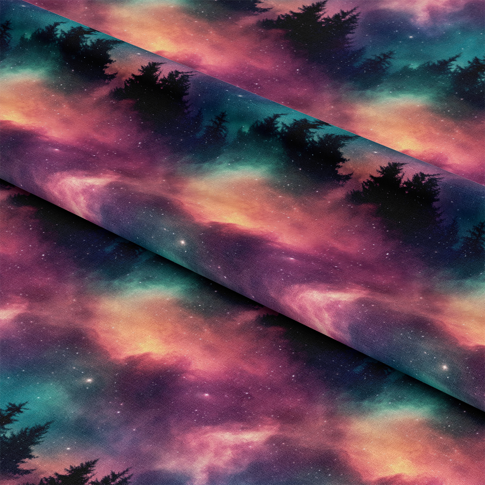 Aurora Starry Night Sky Pattern 29 Quilting Cotton Fabric