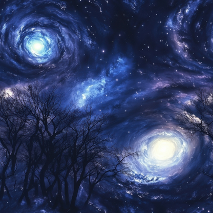 Nebula Horizon Pattern 2 Minky Fabric