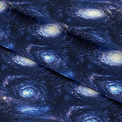 Aurora Starry Night Sky Pattern 2 Quilting Cotton Fabric