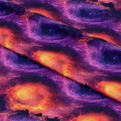 Aurora Starry Night Sky Pattern 30 Quilting Cotton Fabric