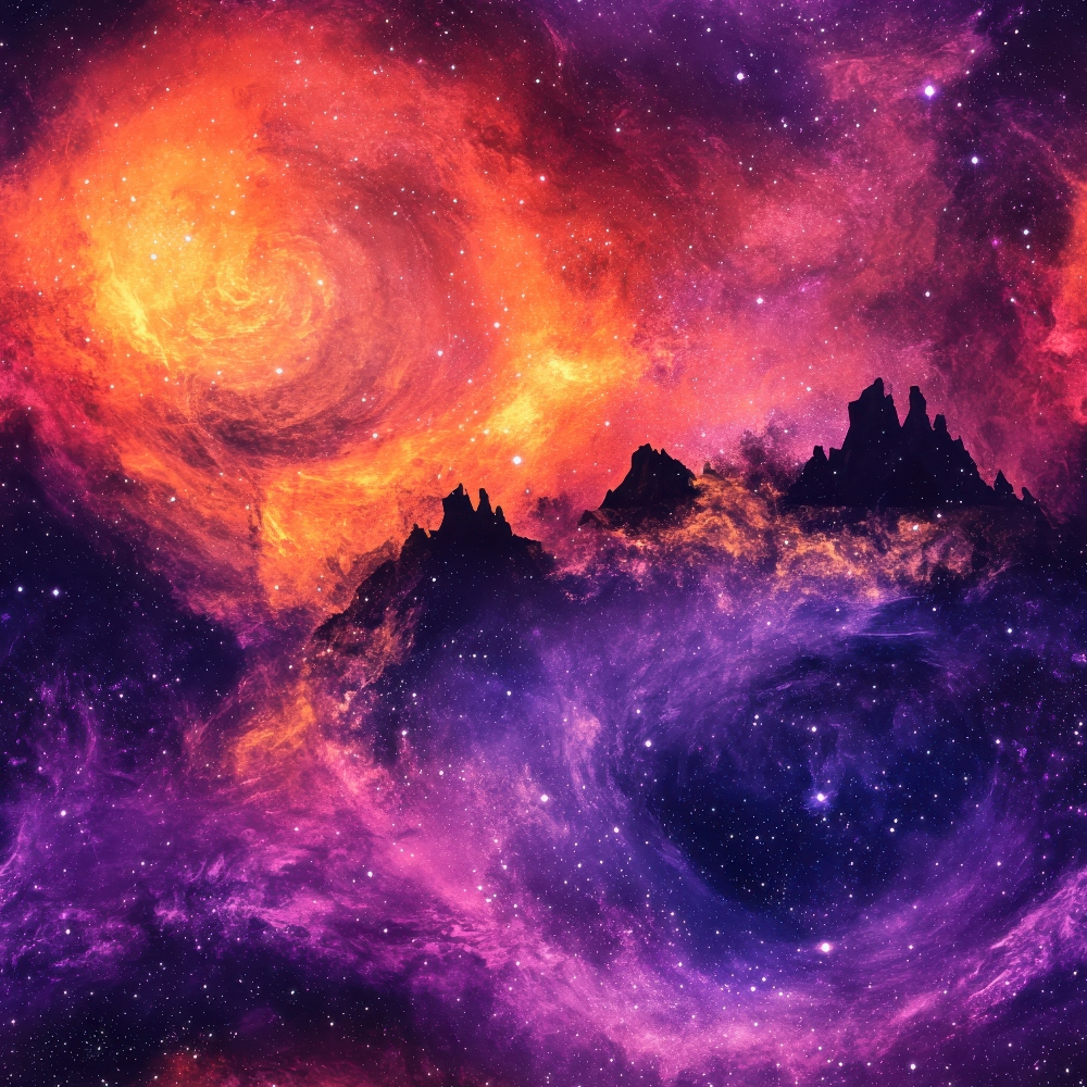 Nebula Horizon Pattern 30 Minky Fabric