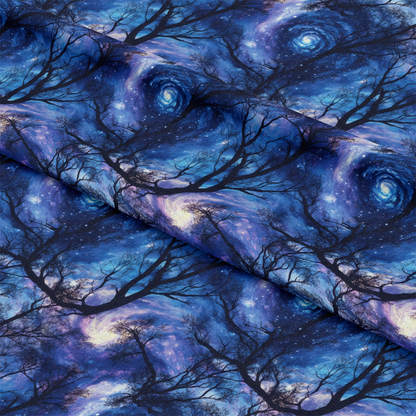 Aurora Starry Night Sky Pattern 3 Quilting Cotton Fabric