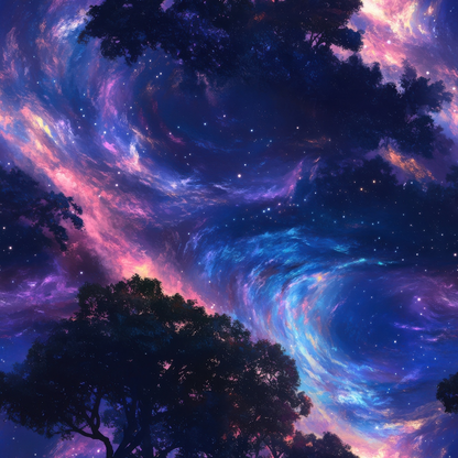 Nebula Horizon Pattern 4 Minky Fabric