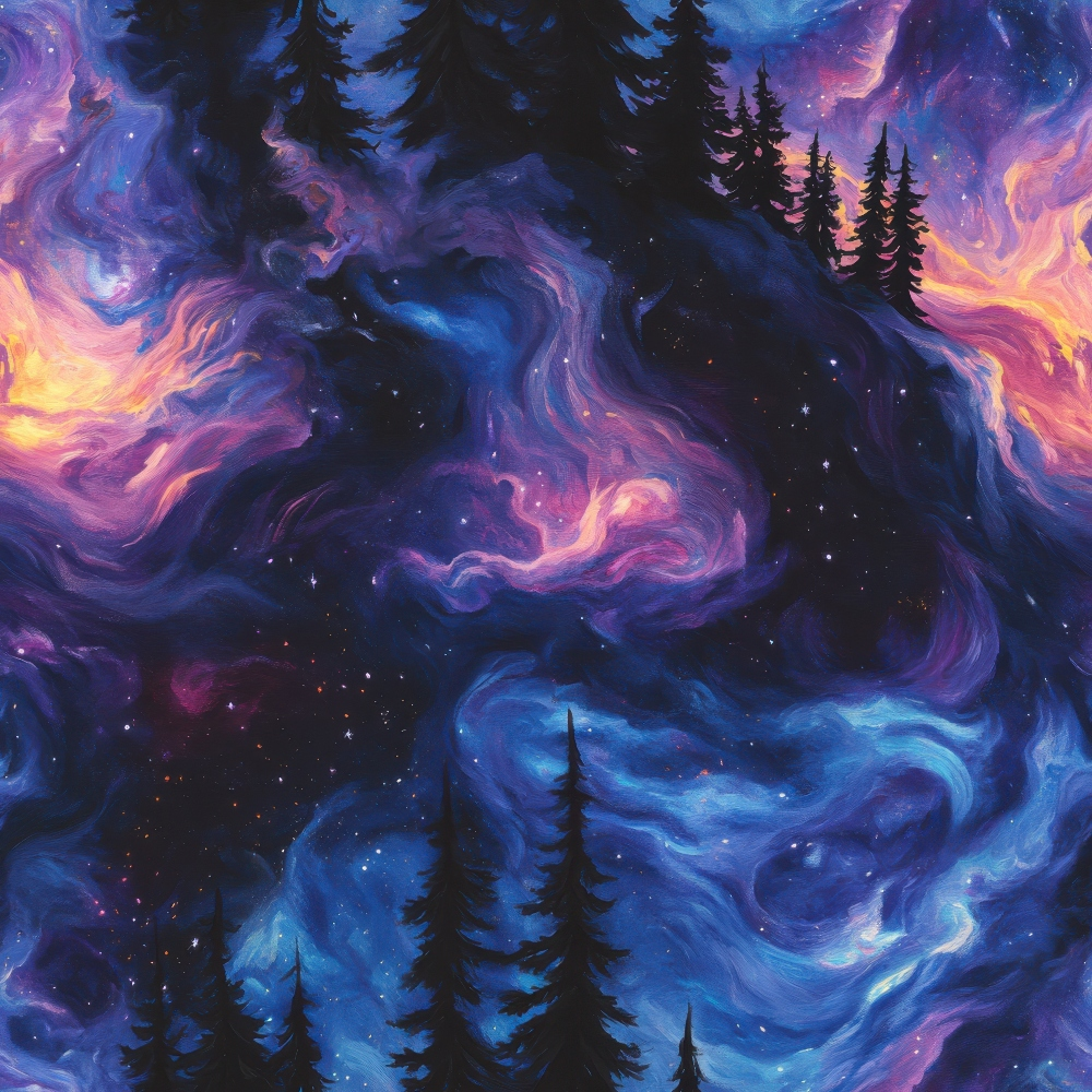 Nebula Horizon Pattern 5 Minky Fabric