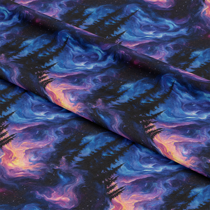Aurora Starry Night Sky Pattern 5 Quilting Cotton Fabric