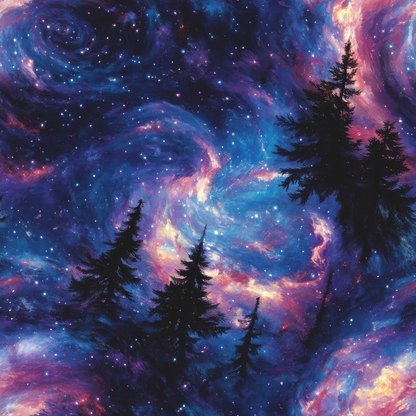 Nebula Horizon Pattern 6 Minky Fabric