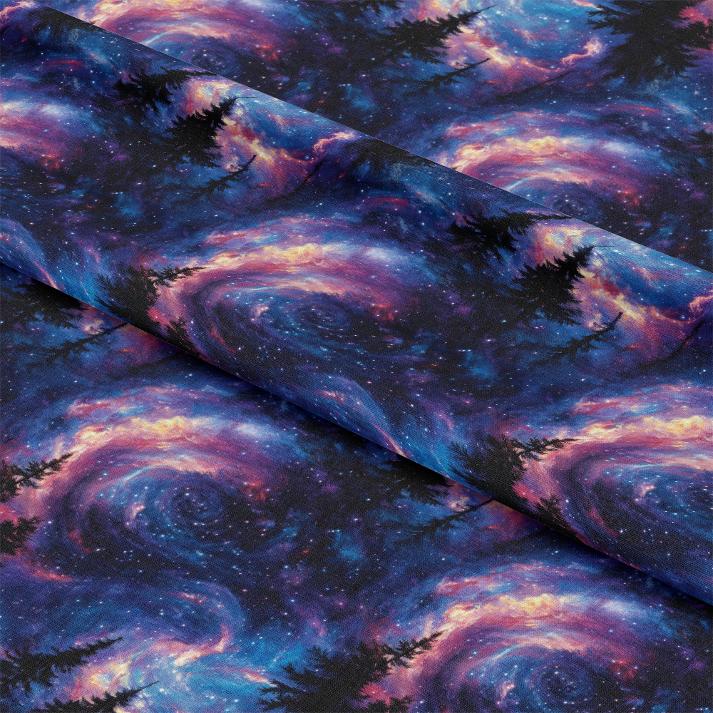 Aurora Starry Night Sky Pattern 6 Quilting Cotton Fabric