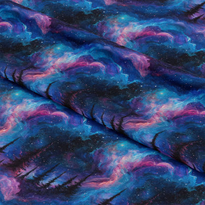 Aurora Starry Night Sky Pattern 7 Quilting Cotton Fabric