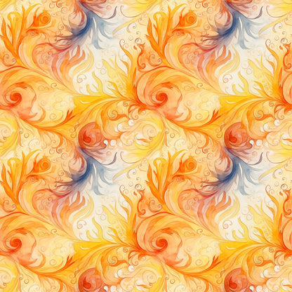 Autumn Swirls Pattern 11 Quilting Cotton Fabric