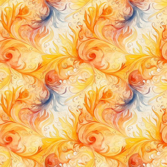 Autumn Swirls Pattern 11 Quilting Cotton Fabric