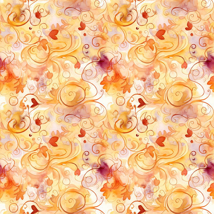 Phoenix Plumes Pattern 5 Minky Fabric