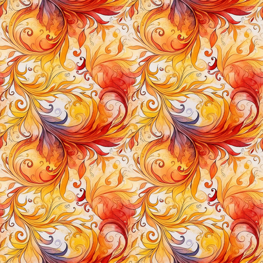 Autumn Swirls Pattern 7 Quilting Cotton Fabric