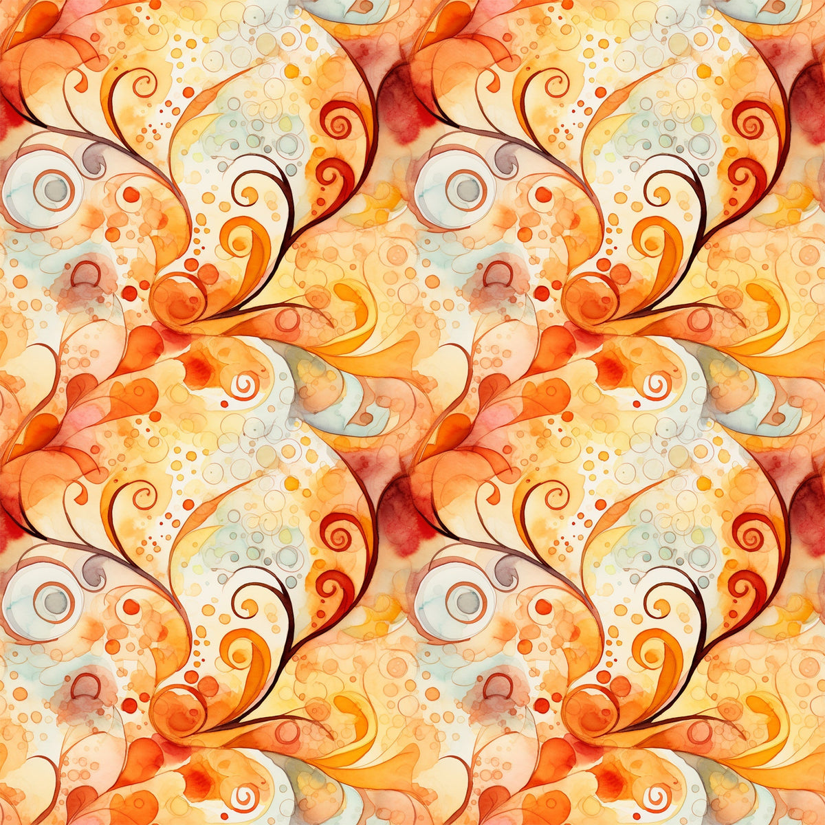 Phoenix Plumes Pattern 8 Minky Fabric
