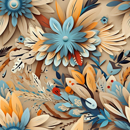 Canyon Plumes Pattern 13 Minky Fabric