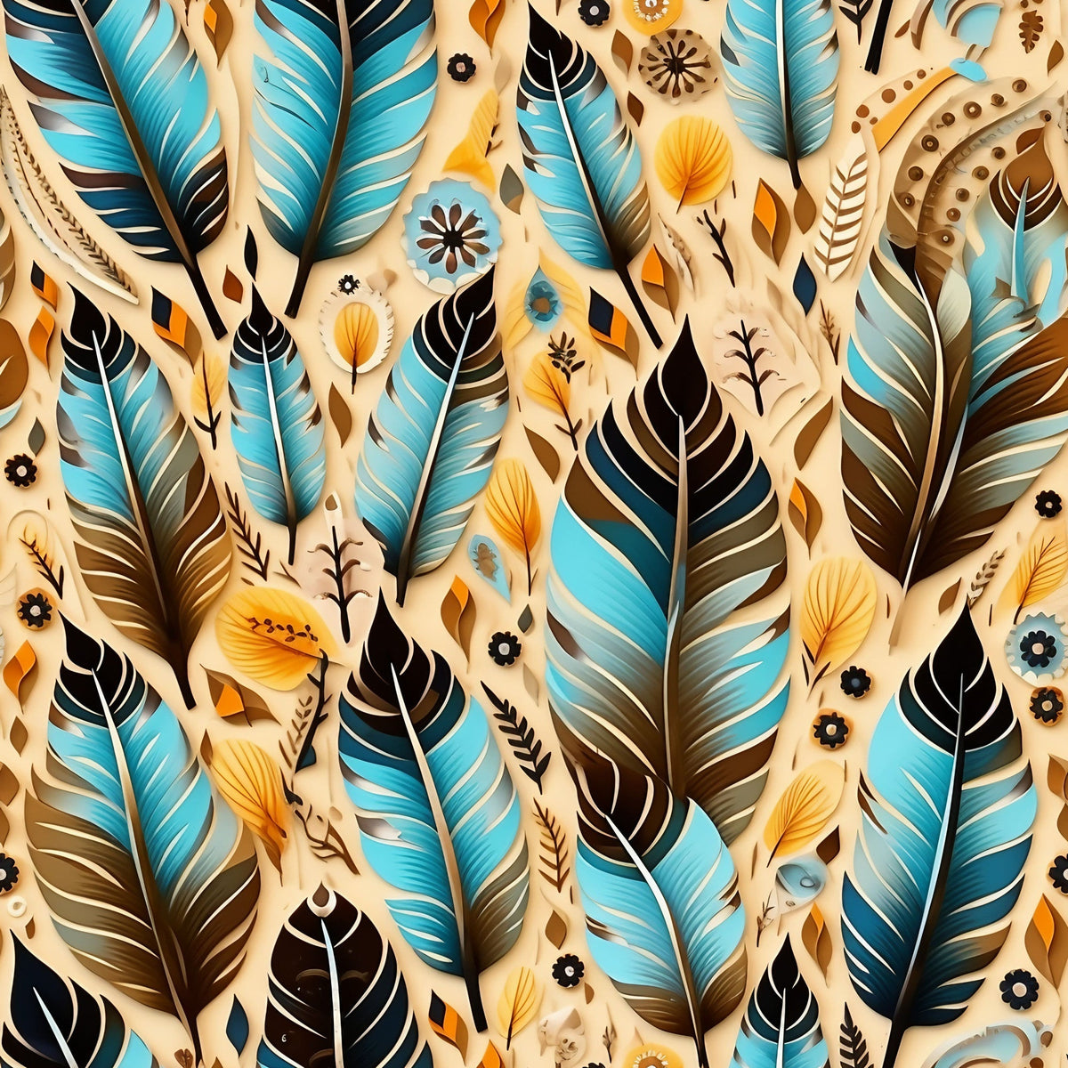 Canyon Plumes Pattern 14 Minky Fabric