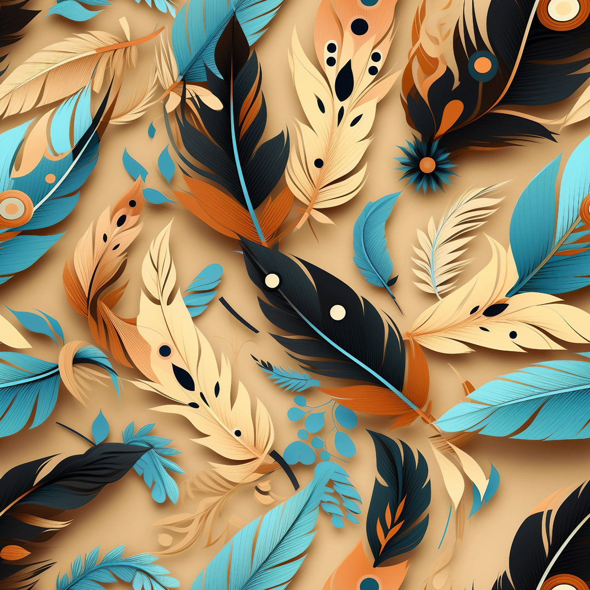Canyon Plumes Pattern 18 Minky Fabric