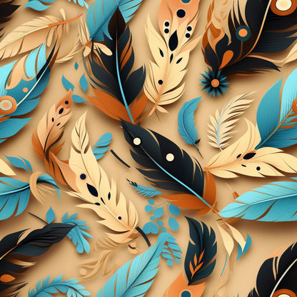 Canyon Plumes Pattern 18 Minky Fabric