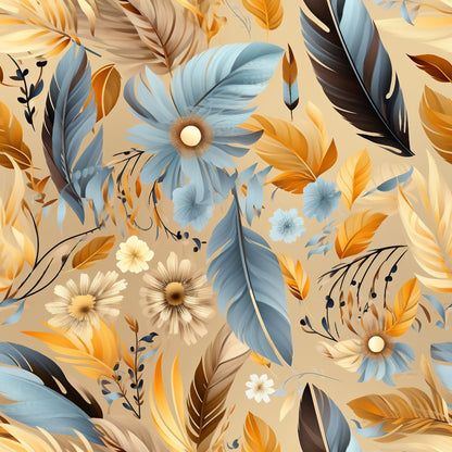 Canyon Plumes Pattern 19 Minky Fabric