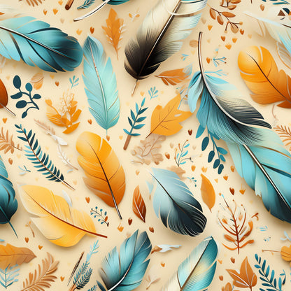 Canyon Plumes Pattern 3 Minky Fabric