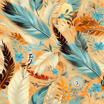 Canyon Plumes Pattern 8 Minky Fabric