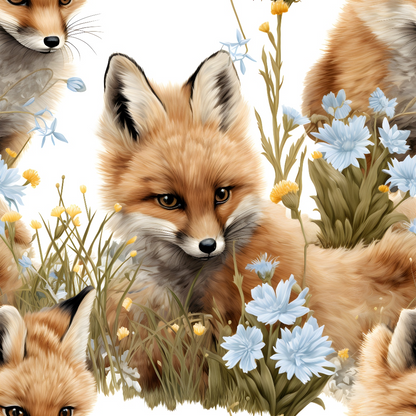 Wildflower Kits Pattern 1 Minky Fabric