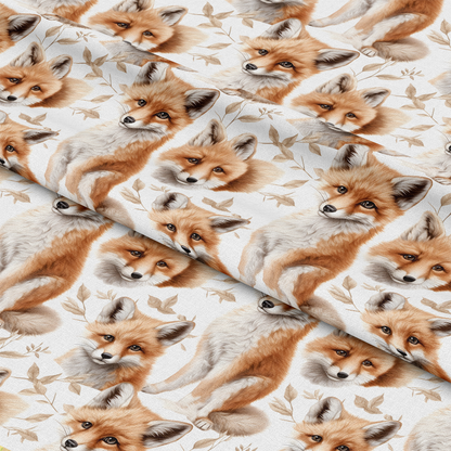 Baby Foxes Pattern 5 Quilting Cotton Fabric