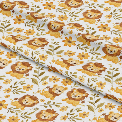 Baby Safari Animals Pattern 10 Quilting Cotton Fabric