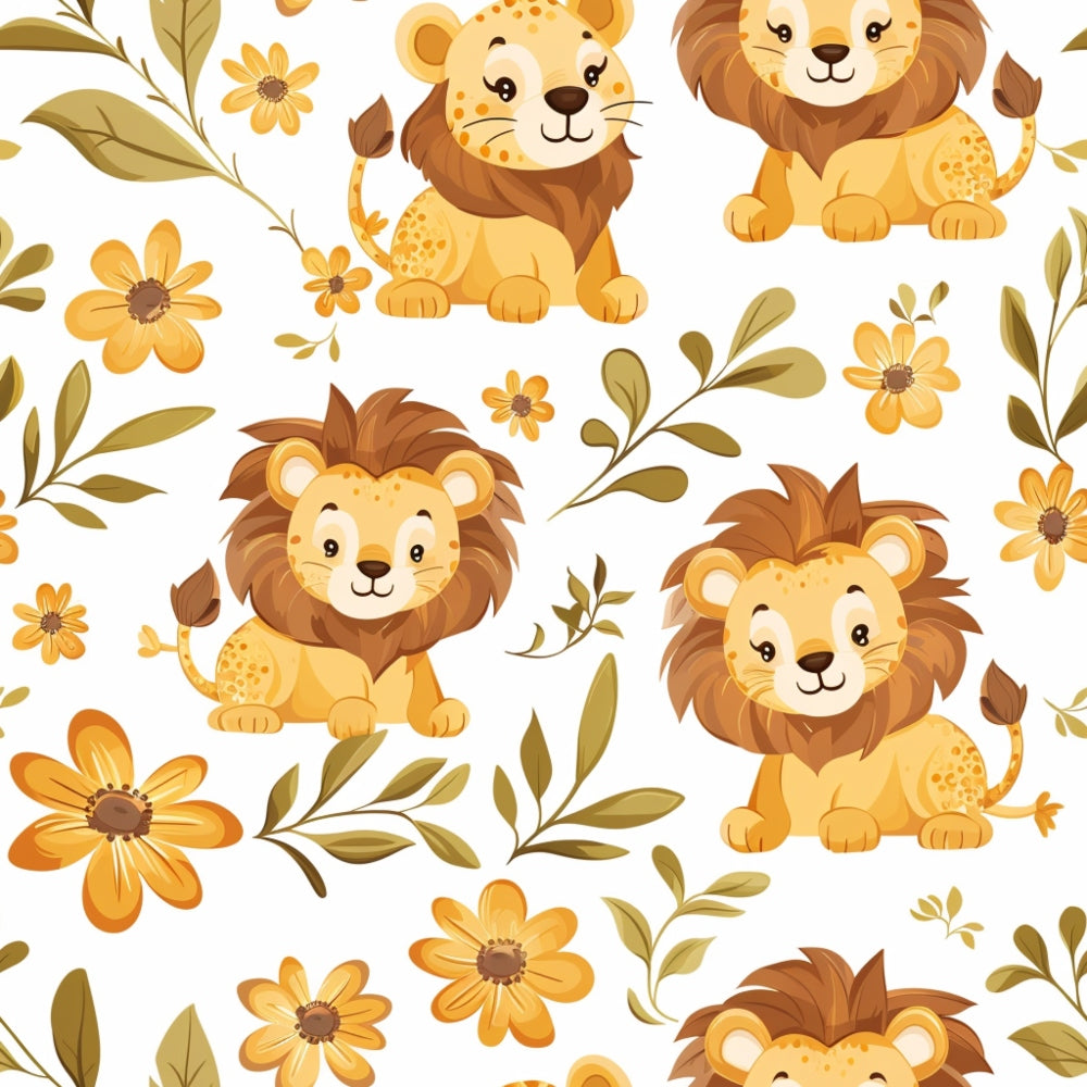 Jungle Cubs Pattern 10 Minky Fabric