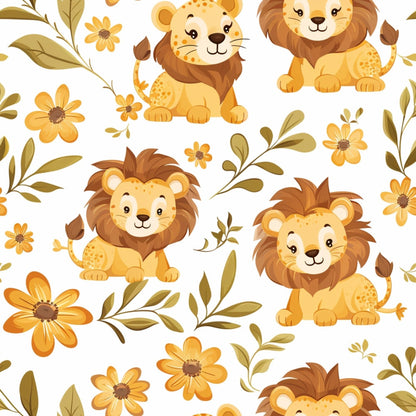 Jungle Cubs Pattern 10 Minky Fabric
