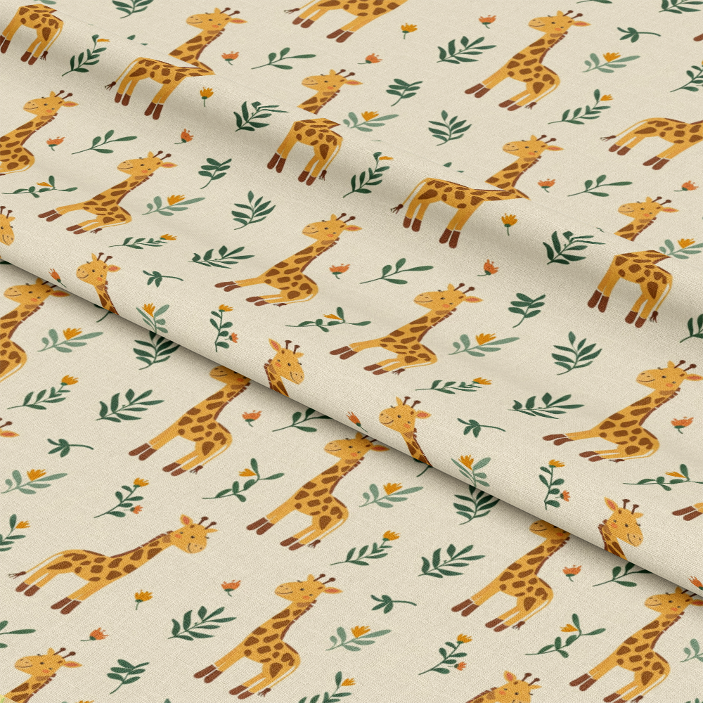Baby Safari Animals Pattern 13 Quilting Cotton Fabric