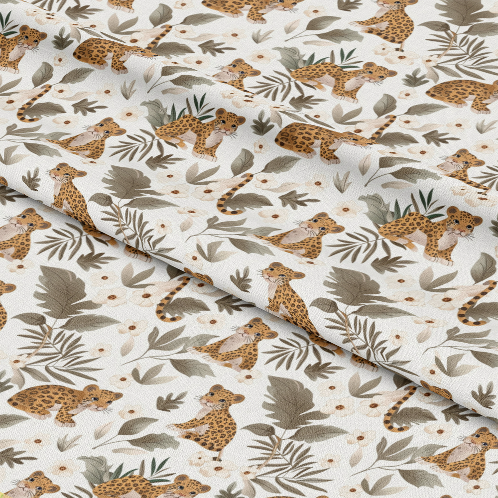 Baby Safari Animals Pattern 15 Quilting Cotton Fabric