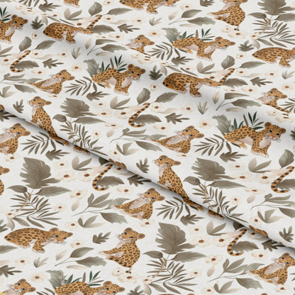 Baby Safari Animals Pattern 15 Quilting Cotton Fabric