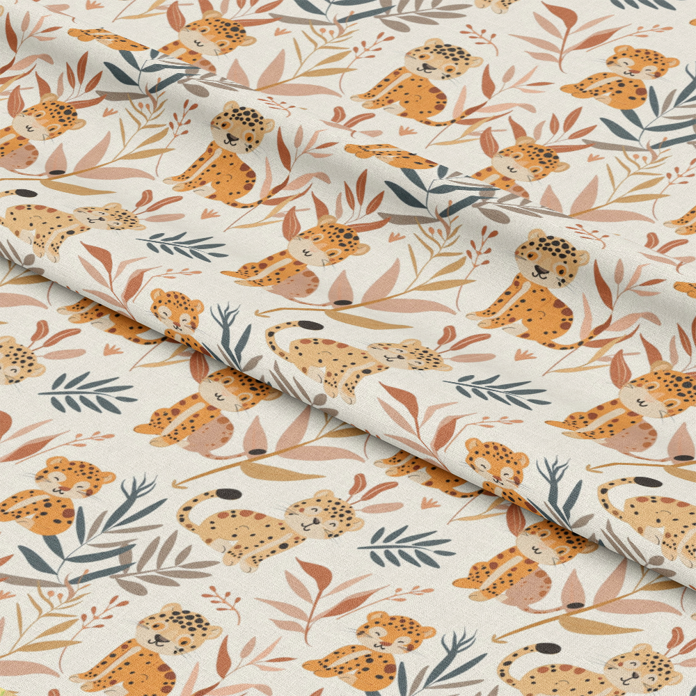 Baby Safari Animals Pattern 16 Quilting Cotton Fabric