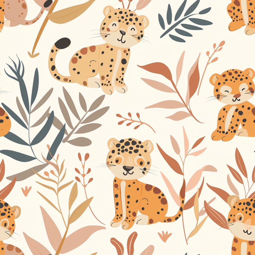 Jungle Cubs Pattern 16 Minky Fabric