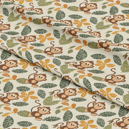 Baby Safari Animals Pattern 17 Quilting Cotton Fabric